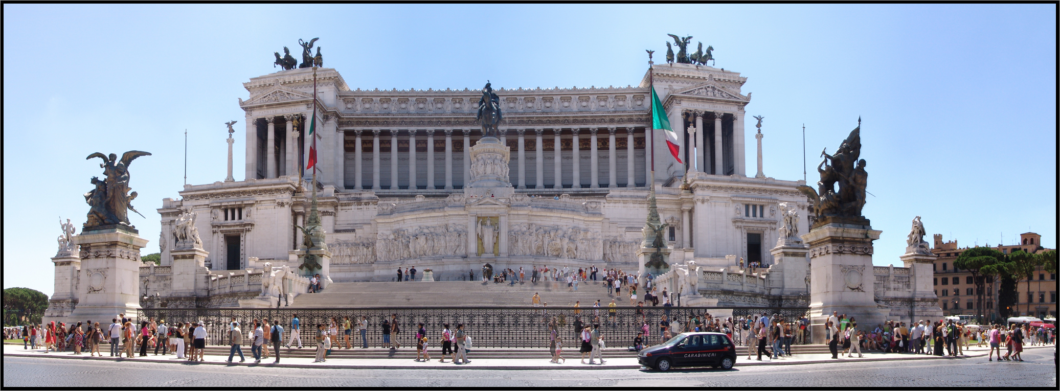 Monument Victor Emanuele II, Place de Venise, Rome, Italie, Août 2006